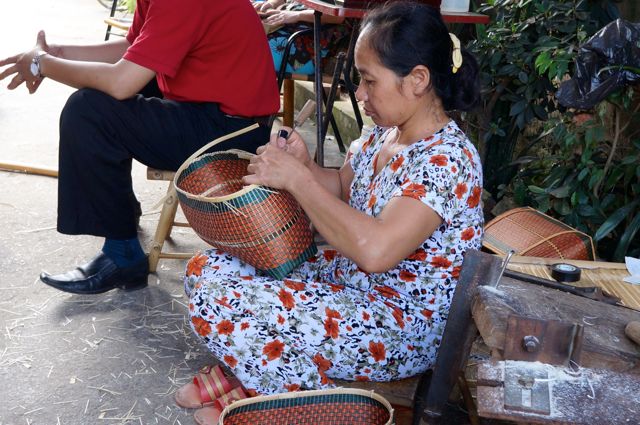 Woman Bamboo Weaver in Phu Vinh