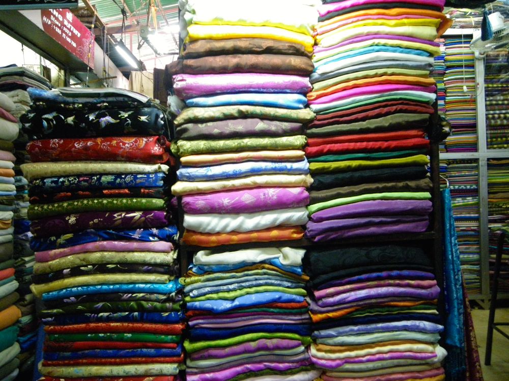 Silk Stall in Russian Market