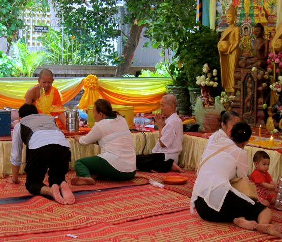 Asking for Blessing on Khmer New Year