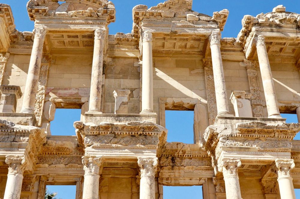 The Fcade of the Library of Celsus