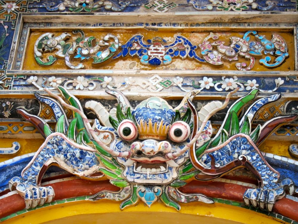 Artistic Embellishment in Hue Citadel