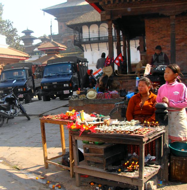 Temple Offerings for Sale in Kathmandu Durbar Square