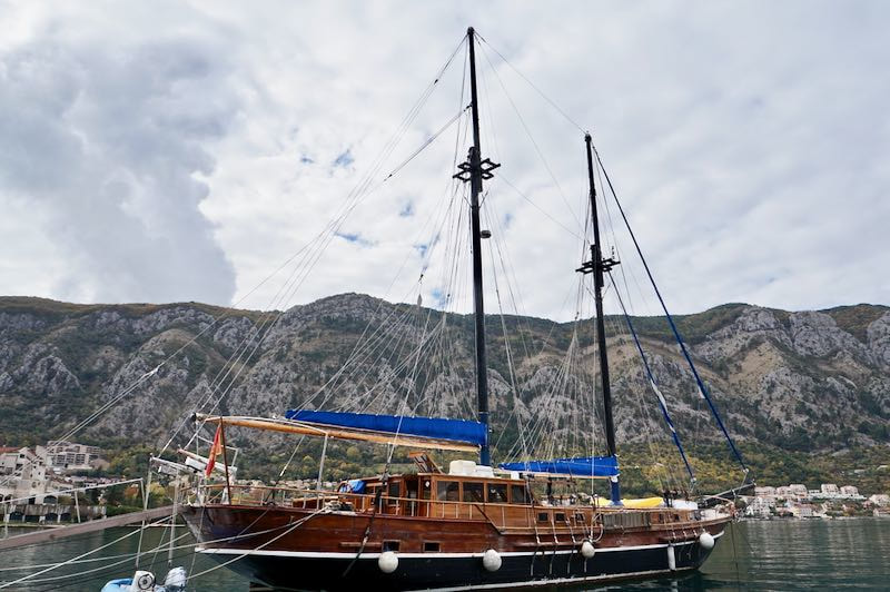 Boat in Kotor Marina