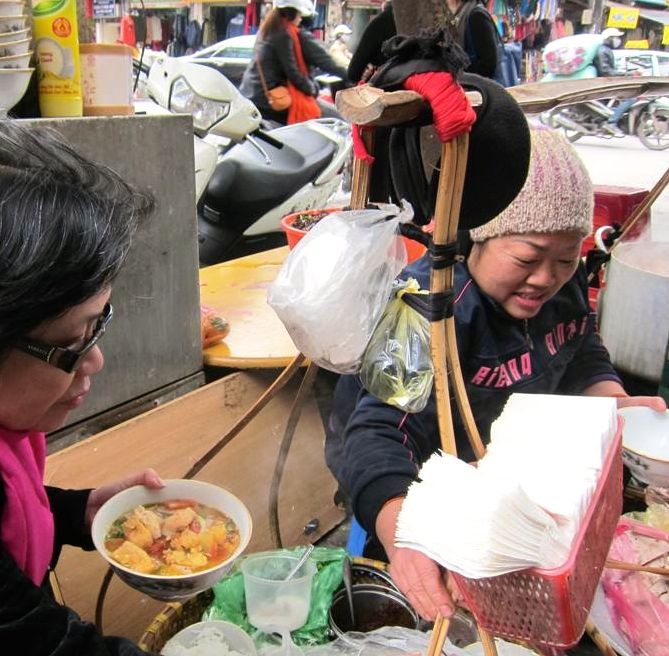 Street Food Seller in Hanoi
