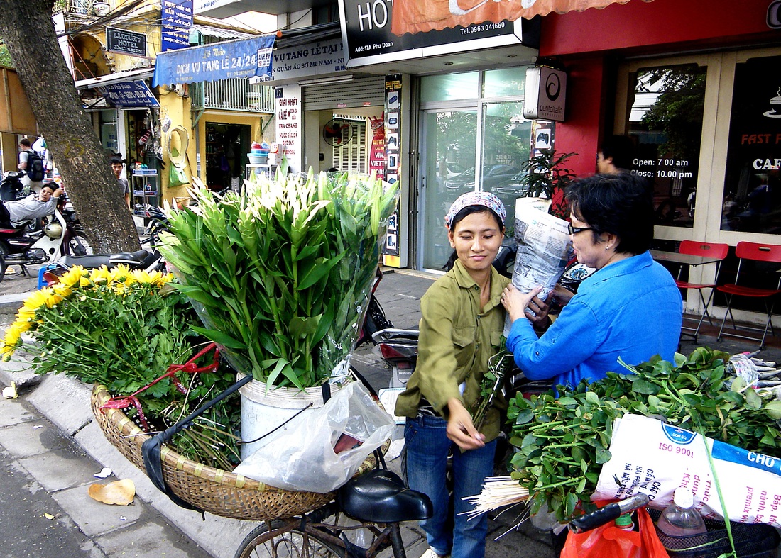 Flower Vendor in Hanoi