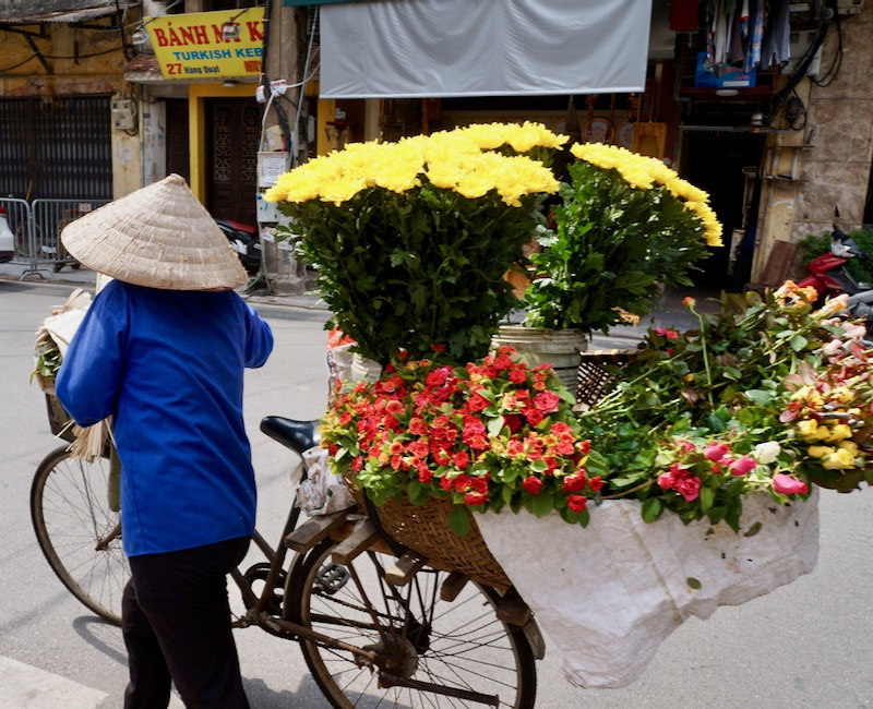 Vietnamese Flower Vendor