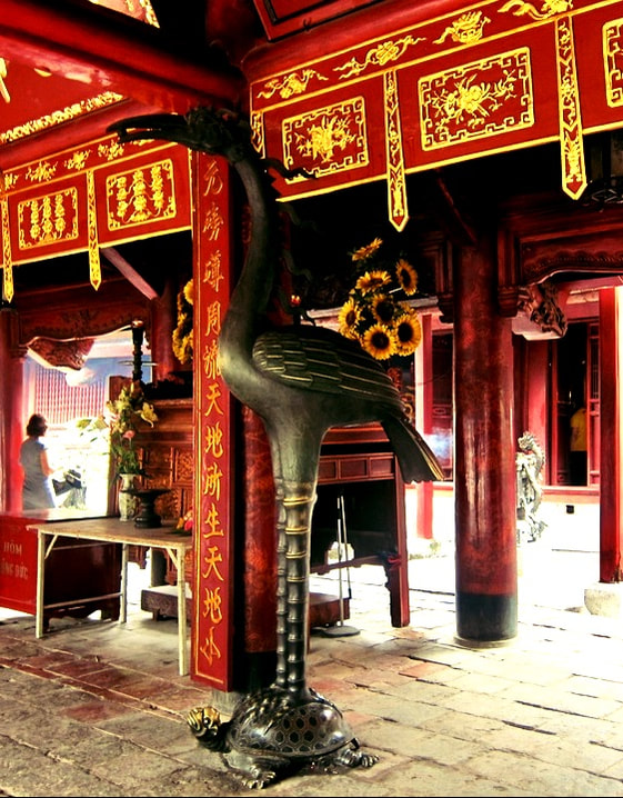 The Phoenix and the Turtle in the Temple of Literature in Hanoi