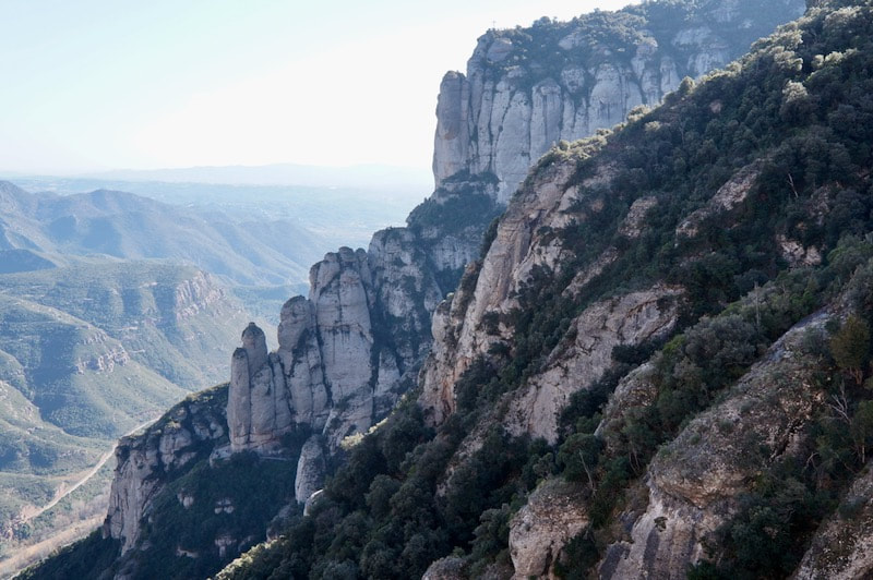 Sawed Mountain of Montserrat