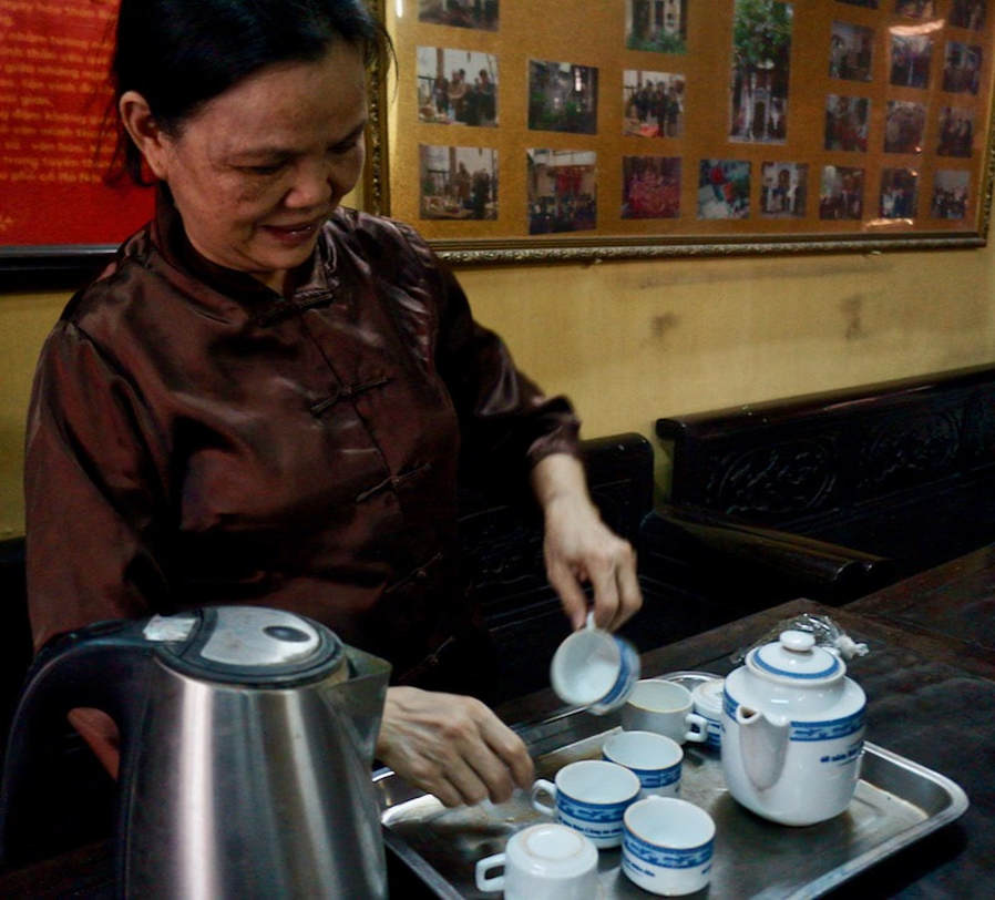Tea at a Temple in Hanoi