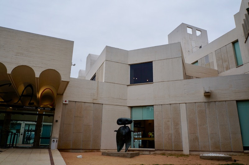 Entrance Sculpture at Joan Miro Museum