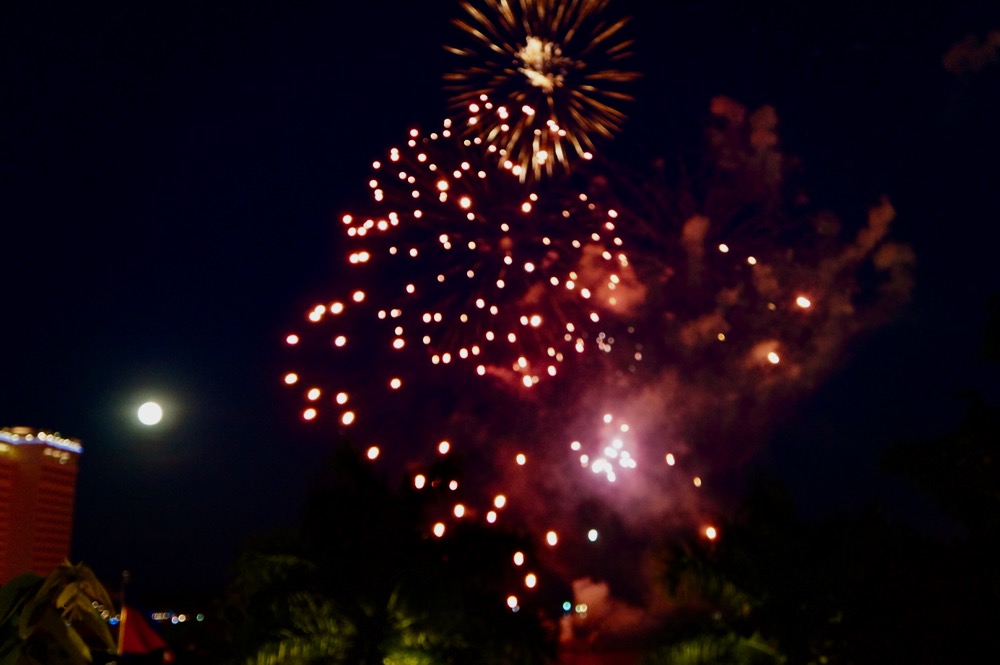 Cambodia Water Festival Fireworks 2016